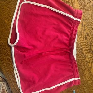 Pink Under Armour jersey shorts